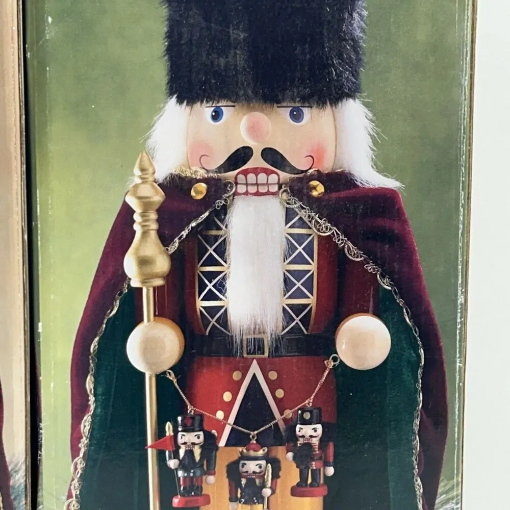 Bundle Of 2 Kirkland Signature Wooden 19” Nutcrackers With‎ Boxes